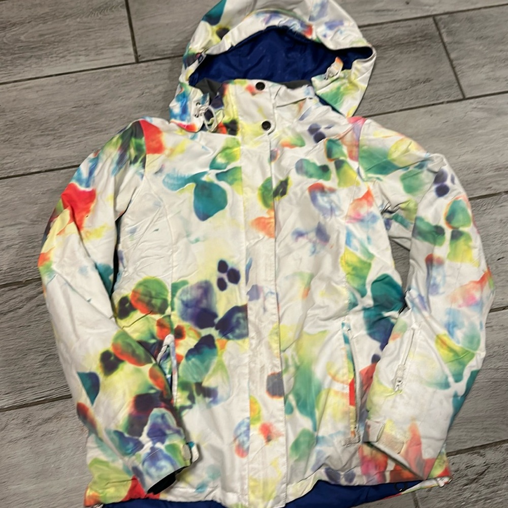 Rare Vintage ROXY Jetty Shell Multicolor Snow Ski Jacket Women’s XL